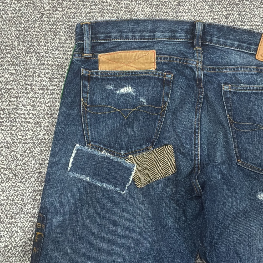 Polo Ralph Lauren Men’s Blue Patchwork Jeans - Picture 10 of 14